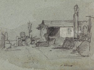 Scène sur Edgware Road, Londres - John Linnell