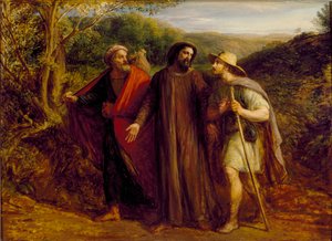 Apparition du Christ aux deux disciples en route pour Emmaüs - John Linnell
