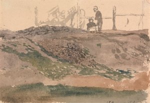 Figures sur une berge, Kensington Gravel Pits - John Linnell