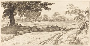 Moutons à midi - John Linnell