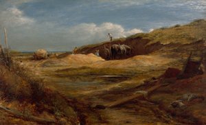 Les carrières de sable, Hampstead Heath - John Linnell