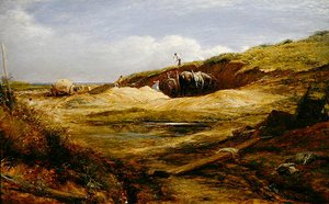 Les fosses de sable, Hampstead Heath - John Linnell
