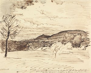 Vue depuis la fenêtre de M. Sheppard, The Ridge, Gloucestershire - John Linnell