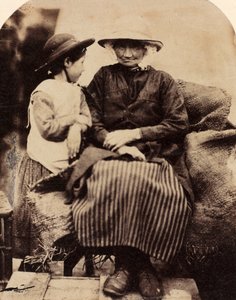 Serviteurs à Rhagatt, Corwen, Pays de Galles du Nord, vers 1860