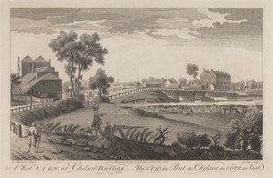 Vue ouest du pont de Chelsea