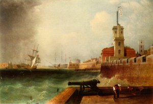 Marée haute sous la Batterie, port de Portsmouth, 1846, 1942 - John Lynn