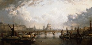La Tamise depuis Hungerford Bridge, 1871 - John MacVicar Anderson