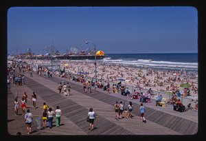Promenade, plage, quai du casino, Seaside Heights, New Jersey, États-Unis