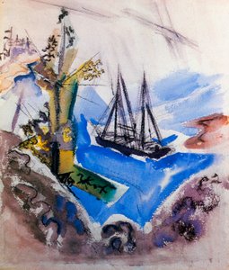 Une goélette et un arbre - John Marin