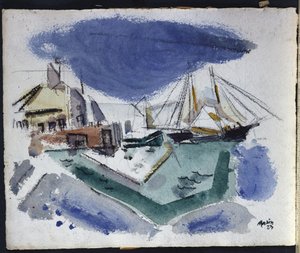 Scène portuaire