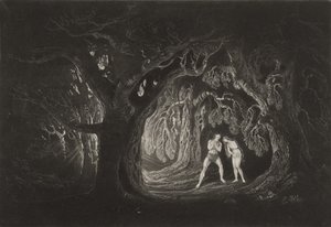 Adam entendant la voix du Tout-Puissant, c.1827 - John Martin