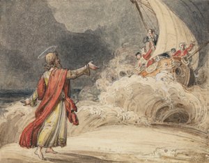Le Christ calmant la tempête - John Martin