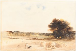 Glaneuses dans le champ de blé