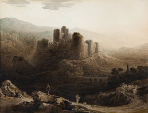 Clair de lune - Château de Chepstow - John Martin