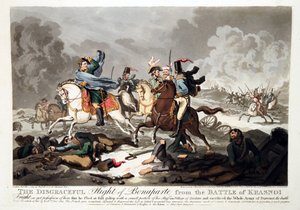 La fuite de Bonaparte de la bataille de Krasnoi en 1812 - John Massey Wright