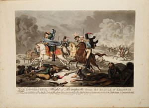 La fuite de Bonaparte de la bataille de Krasnoi, 1814 - John Massey Wright