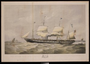 Le navire à vapeur Great Britain... Propriétaires Messrs Gibbs & Co... Aux peuples de Grande-Bretagne et des États-Unis d