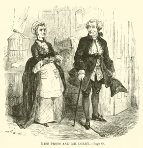 Illustration pour Un conte de deux villes de Charles Dickens