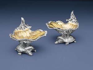 Paire de salières George IV - John Mewburn