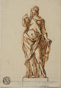 Projet pour une statue : Femme tenant un livre de la main droite