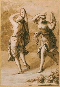 Deux Ménades, Une Étude - John Michael Rysbrack