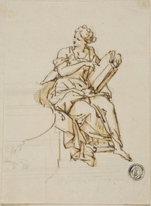 Sagesse : Conception non exécutée pour le monument au premier duc de Marlborough - John Michael Rysbrack