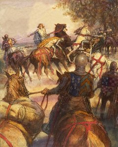 Charles VI de France, complètement fou, donne un coup d