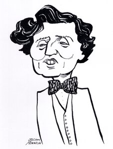 Alban Berg, caricature - Compositeur autrichien, 9 février 1885 - 24 décembre 1935