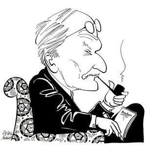 C G Jung, caricature de John Minnion