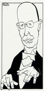 Prokofiev avec les mains au-dessus du clavier par John Minnion - John Minnion