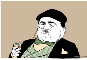 Reynaldo Hahn - caricature du compositeur et chef d