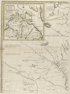 Carte des dominions britanniques et français en Amérique, 1756