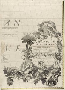 Carte des dominions britanniques et français en Amérique, 1756