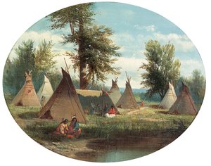 Camp Assiniboin - John Mix Stanley