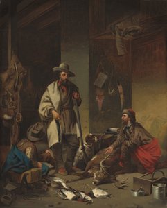 La cabane du trappeur - John Mix Stanley