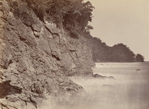 Paysage tropical, falaise - Baie de Limon, 1871 - John Moran