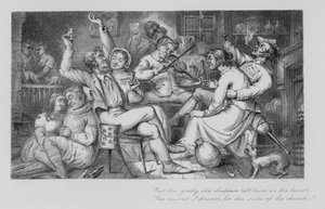 Robert Burns : Joyeux mendiants - John Moyr (attr.to) Smith