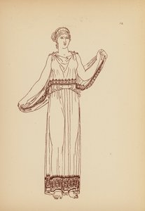 Costume féminin grec ancien - John Moyr Smith