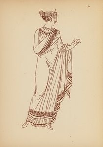 Costume féminin grec ancien - John Moyr Smith