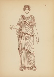 Costume féminin grec ancien - John Moyr Smith