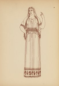 Costume féminin grec ancien - John Moyr Smith