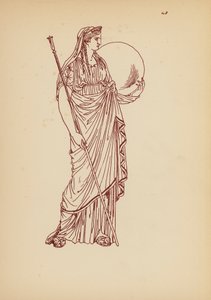 Costume féminin grec ancien (lithographie) - John Moyr Smith