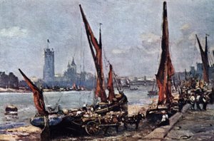 Houses of Parliament depuis Vauxhall - John Muirhead