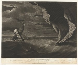 John Money avec son ballon échoué en mer