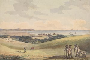 Eastbourne depuis le siège de Lord G. Cavendish dans le parc - John Nixon