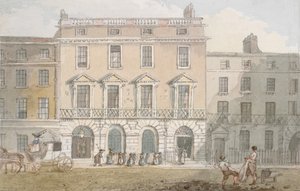 Freemasons Hall et Tavern, Great Queen Street, vers 1800