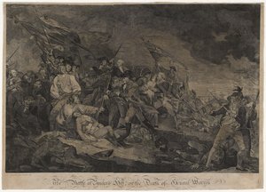 La bataille de Bunker Hill, ou La mort du général Warren, c. 1798-1817 (gravure) - John Norman