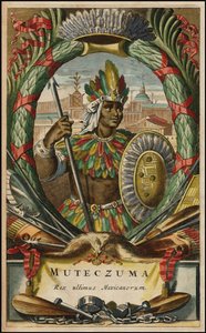 Muteczuma Rex ultimis Mexicanorum, 1671 - John Ogilby