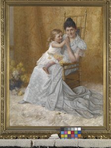 Portrait de Martha Wysor Marsh et de son fils, John Edwin - John Otis Adams