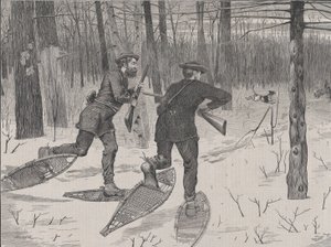Chasse au cerf dans les Adirondacks en hiver, Every Saturday, Vol. II, New Serie..., 21 janvier 1871 - John Parker Davis